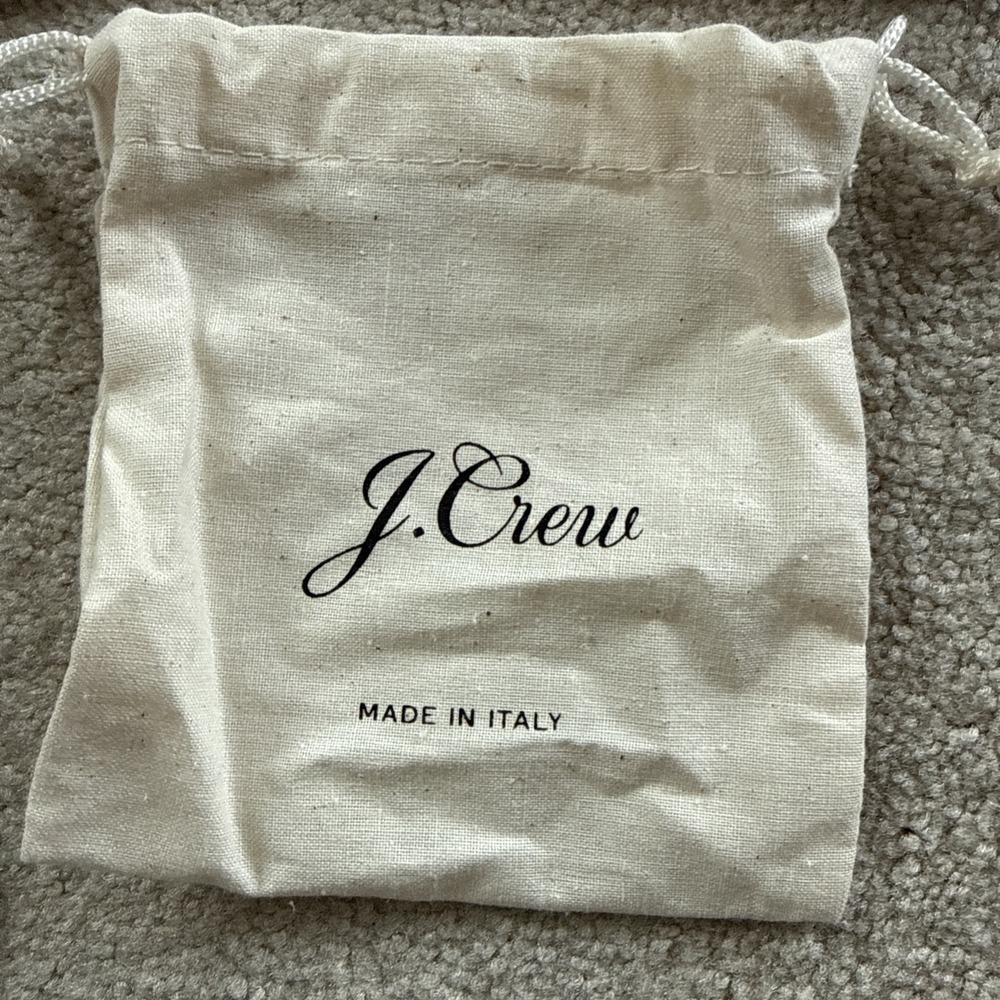 Lot of 8 J.Crew cotton dust bags pouch drawstring 4"x4" - Picture 3 of 7